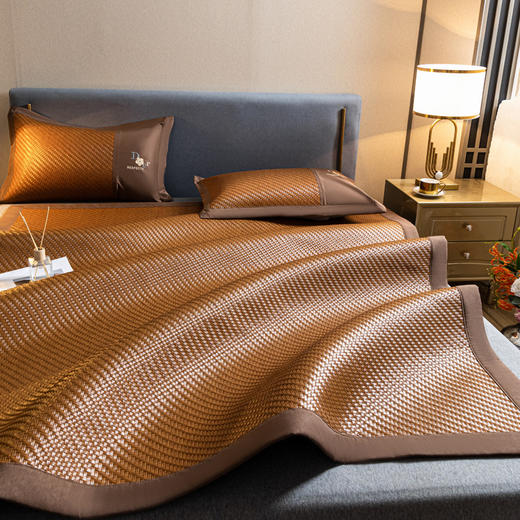 【古典藤席】古典高档加厚藤席空调席夏季冰丝凉席霸王藤席1.5M/1.8M高端PE藤 商品图2