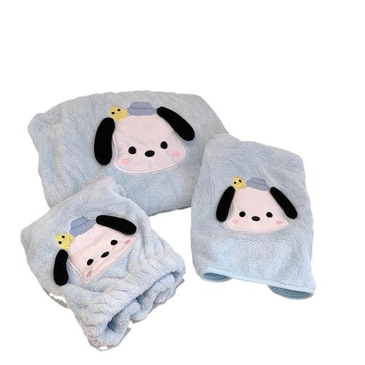 「ins风！珊瑚绒材质」优佳雅可爱帕恰狗浴裙 吸水浴巾女可穿可裹夏天游泳浴袍家居家布艺 商品图4