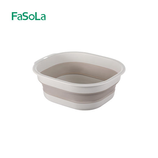 FaSoLa可折叠脸盆家用塑料洗脸大小盆洗衣盆便携式旅行洗澡洗脚折叠盆 商品图5