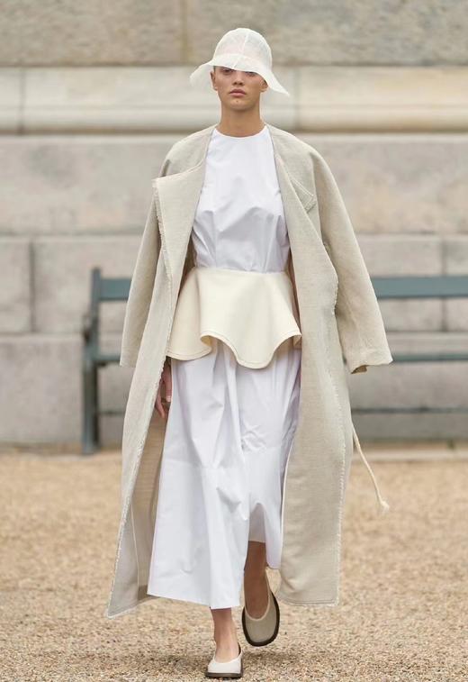 Mark Kenly Domino Tan  原色COMO双面棉麻长外套 商品图5