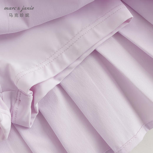 【吸湿速干】马克珍妮2024年夏装女童假两件运动百褶半裙240339 商品图6