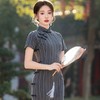 民国风旗袍复古老上海春季条纹YG2349 商品缩略图2