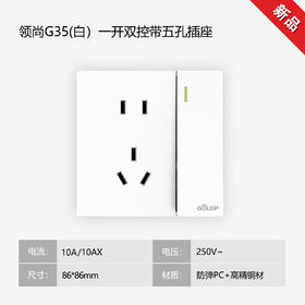 贵派面板 领尚 G35 白色 一开五孔