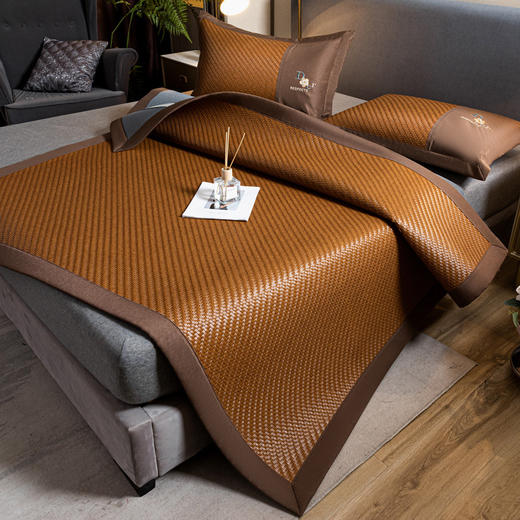 【古典藤席】古典高档加厚藤席空调席夏季冰丝凉席霸王藤席1.5M/1.8M高端PE藤 商品图0