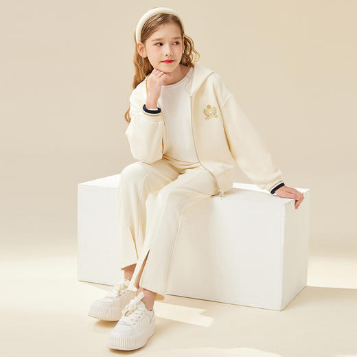【英氏】【两件套】【120-170】女童春秋款学院风休闲套装 商品图1
