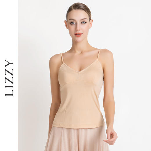 LIZZY 优雅名媛风时尚丝麻立体花短袖修身浪漫上衣{配吊带}7987 商品图1