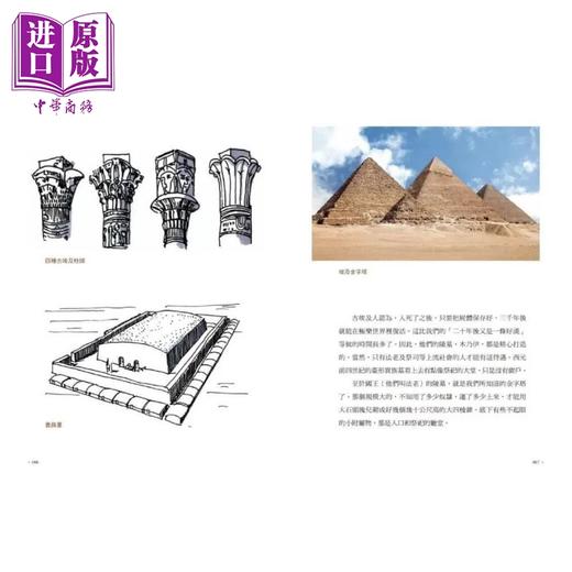 【中商原版】手绘世界建筑漫游史(经典好评版)：建筑大师梁思成弟子，100座世界建筑故事一次讲透！港台艺术原版 张克群 商品图1