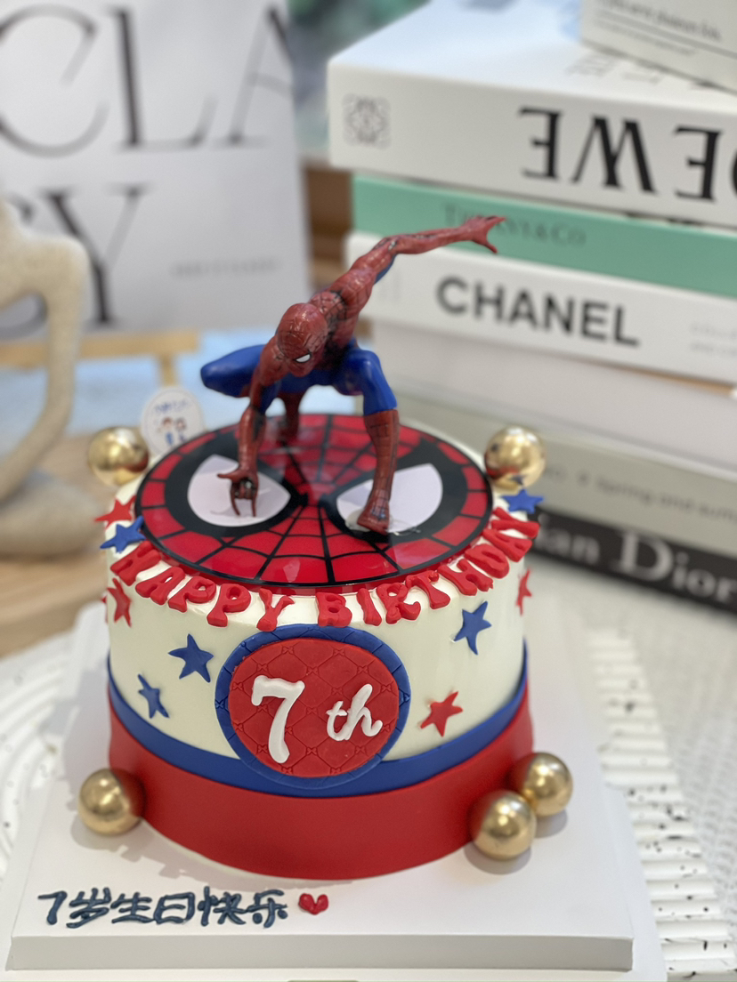 漫威蜘蛛侠奶油蛋糕 下单前请仔细阅读商品详情