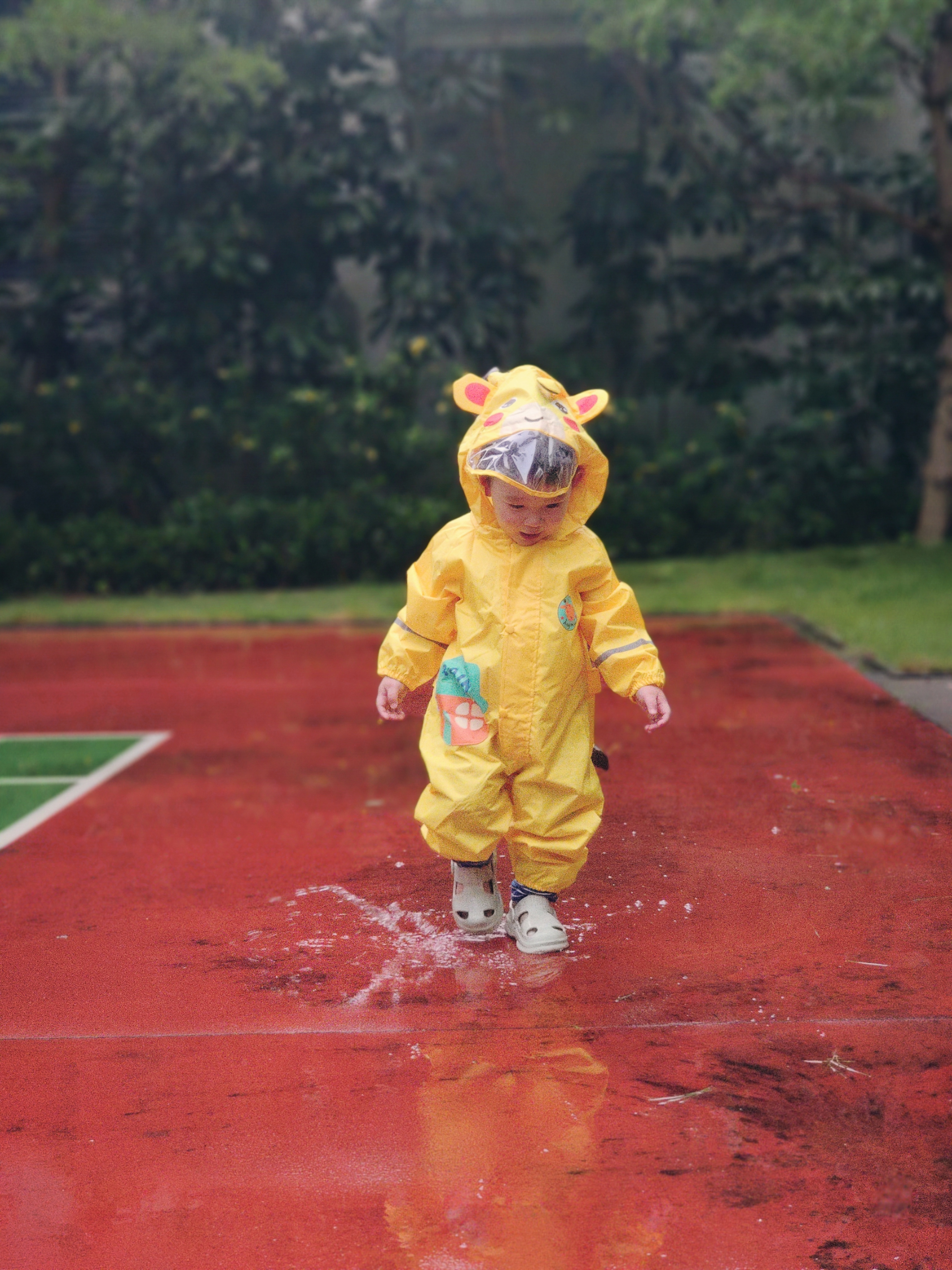 【小土同款】hugmii哈格美 儿童雨衣 加厚雨衣 宝宝卡通 雨披