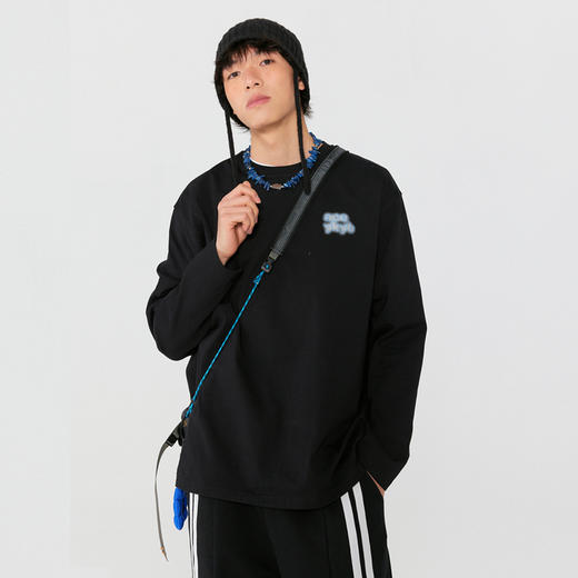 【直降40，仅需119】YKYB黄子韬长袖T恤新款街头ins上衣国潮牌美式复古宽松刺绣打底衫 商品图1