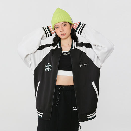 【YKYB黄子韬同款】拼色棒球服国潮牌2025新款高级感宽松夹克外套 商品图1