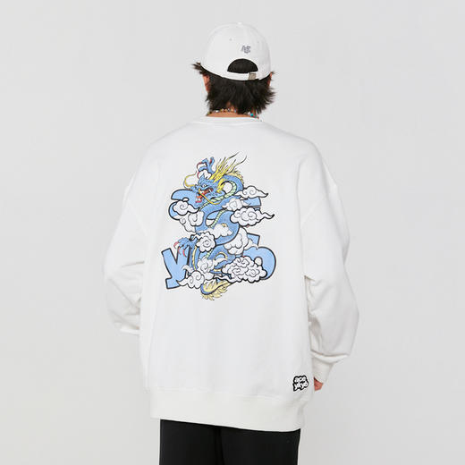 YKYB黄子韬新款国潮牌卫衣女本命龙年刺绣长袖宽松百搭设计感上衣 商品图1