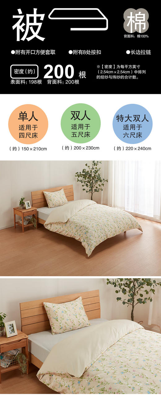 纯棉提花被套 兰兮 特大双人 商品图5