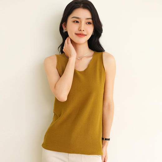 纤束马法式俏皮卷边吊带衫 YRT-733 商品图3