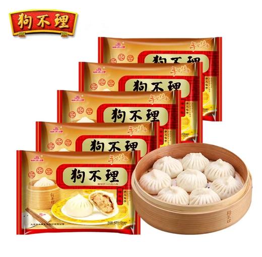 狗不理 420g手工猪肉包 5袋装 商品图0