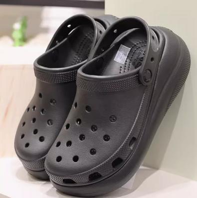 Crocs卡骆驰厚底泡芙洞洞鞋女鞋休闲舒适沙滩鞋|207521 商品图1