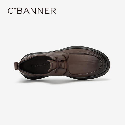 千百度男鞋英伦风商务皮鞋夏季休闲正装黑色皮鞋A24160281 商品图2