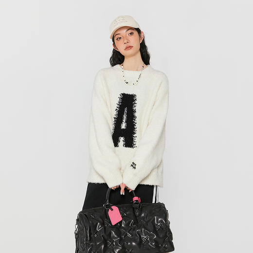 YKYB黄子韬2025新款毛衣潮牌街头休闲长袖宽松纯色简约百搭针织衫 商品图1