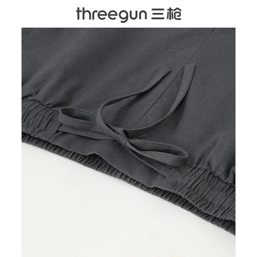 Threegun三枪 【亚麻棉】男士休闲短裤-50697B011 商品图7