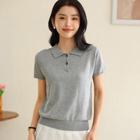 纤束马百搭基础POLO领短袖T恤 YRT-706
