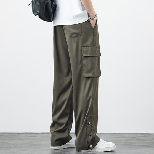 【Q】【冰丝弹力】【新款DYF】大依优型大码薄款工装裤直筒休闲裤加肥加大男装舒适胖子肥佬百搭工装裤运动裤长裤 商品图2