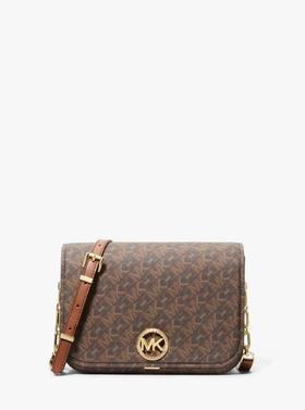 【精品】MICHAEL KORS Delancey 中号老花邮差包