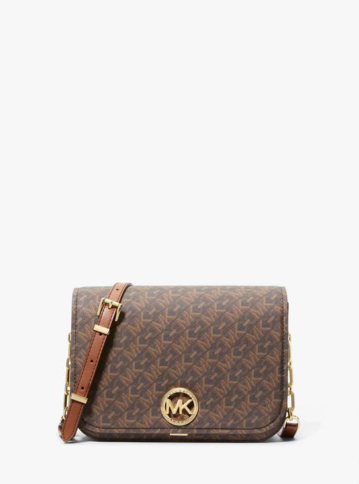 【精品】MICHAEL KORS Delancey 中号老花邮差包 商品图0