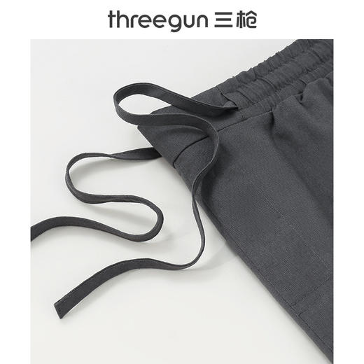 Threegun三枪 【亚麻棉】男士休闲短裤-50697B011 商品图8