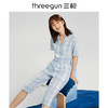 Threegun三枪 【纯棉】彩格女士家居中裤睡裤-61088B111 商品缩略图0