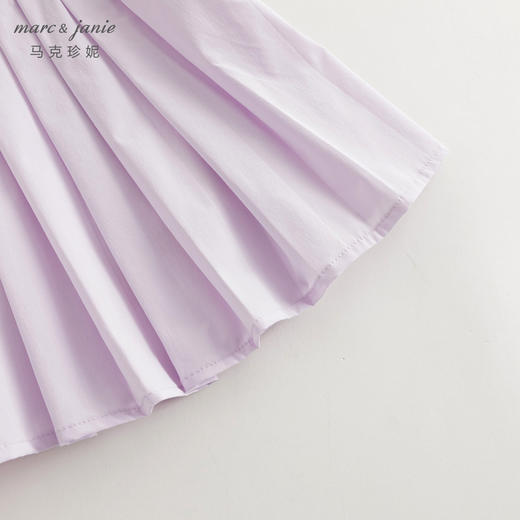 【吸湿速干】马克珍妮2024年夏装女童假两件运动百褶半裙240339 商品图5