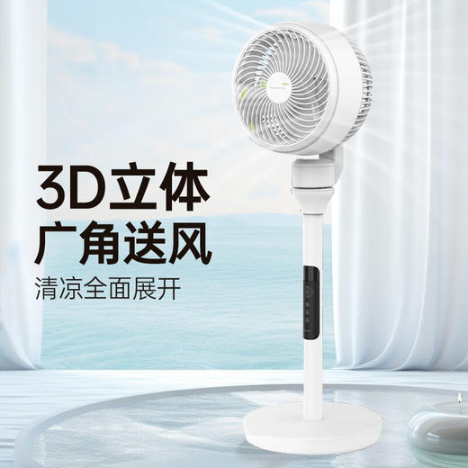 松下空气循环扇家用直流变频电风扇落地扇3D立体广角送风 空气循环扇F-CW1801C-W 商品图1