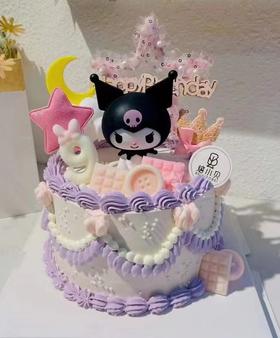 暗黑小米——卡通女孩生日蛋糕