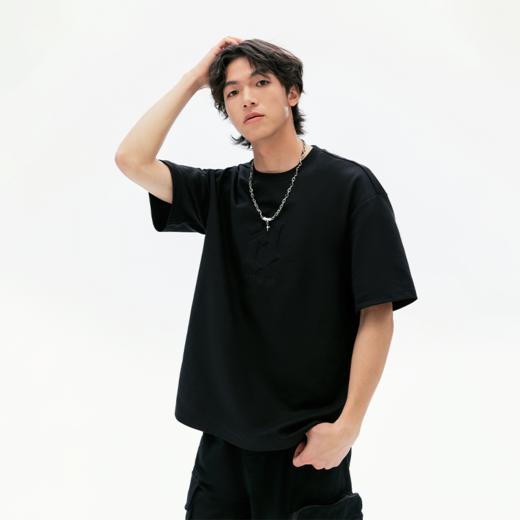 YKYB黄子韬 基础款短袖中性2025夏季新款百搭美式高街潮牌上衣T恤 商品图0