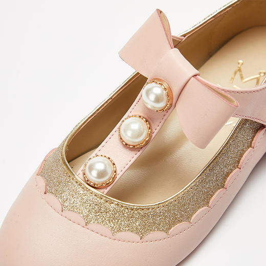 PB珍珠扣蝴蝶结花边单鞋 商品图6