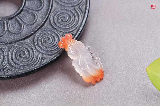 南红冰飘金鱼【鸿运灵鱼】吊坠 配精美挂绳 商品图2