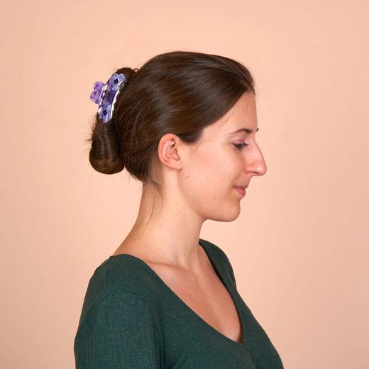 北京仓｜Coucou Suzette-THREE PANSIES-淡紫三色堇 发抓［法国设计师］ 商品图3