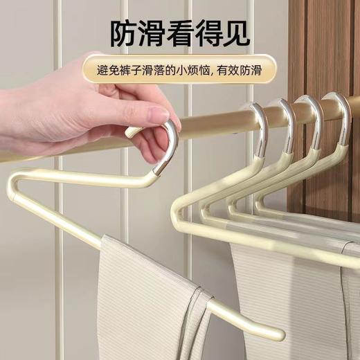「10支装！不锈钢鹅型裤架」无痕防滑家用衣柜挂裤子收纳整理裤夹子z形2字衣架 商品图2