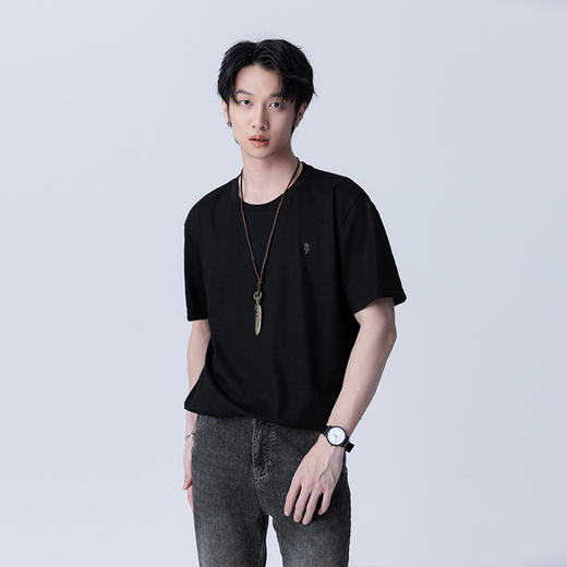 【新品上新】HX 夏季圆领短袖T恤S102423049101/02/03/04 商品图1