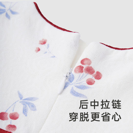 【商场同款】英氏新年喜庆纯棉衣服女宝宝连体衣爬服春季新款 商品图2