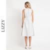 LIZZY时尚简约双明线减龄优雅无袖赫本风牛仔连衣裙8035 商品缩略图1