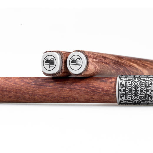 笔下 钢木签字笔 花梨木印迹 商品图2