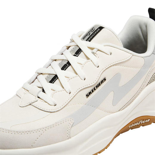 【断码清仓不支持退换，鞋全新，但鞋盒破损，介意勿拍】斯凯奇Skechers女子经典闪电老爹鞋增高149389自然色/黑色/NTBK 商品图7