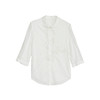 谜底白衬衫七分袖女2024年夏季新品通勤风提花宽松衬衣242MC0668 商品缩略图4
