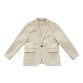 板栗研衣所/BLV916A/裸麦色人字纹杂花亚麻西服