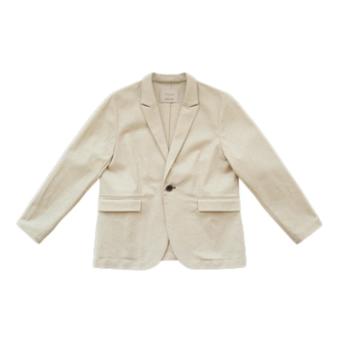 板栗研衣所/BLV916A/裸麦色人字纹杂花亚麻西服 商品图0