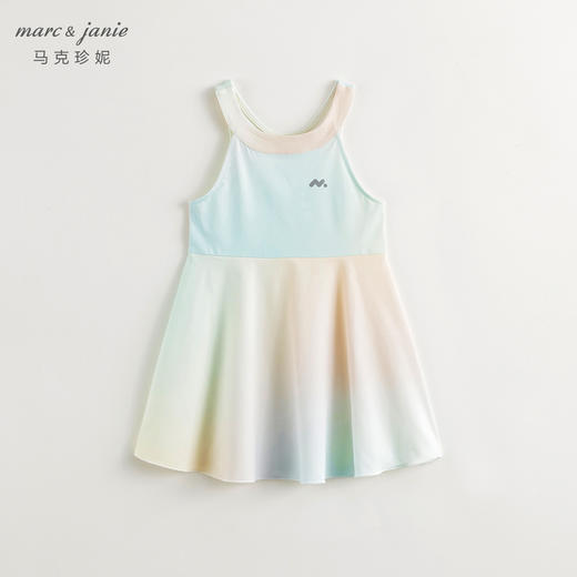【凉感防晒】马克珍妮2024夏装女童运动无袖网球背心连衣裙240612 商品图2
