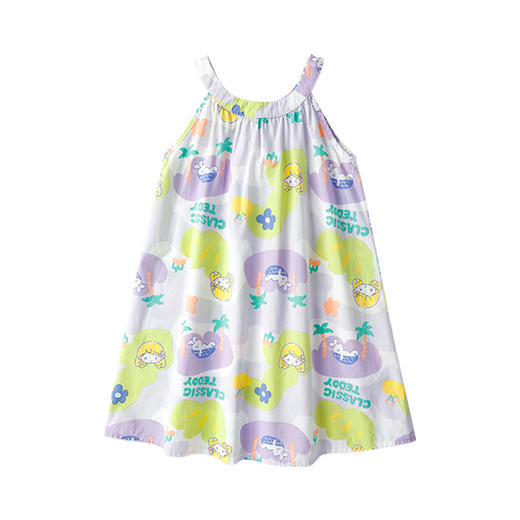 【100-140】【精典泰迪】女童夏款清爽沙滩连衣裙 商品图4