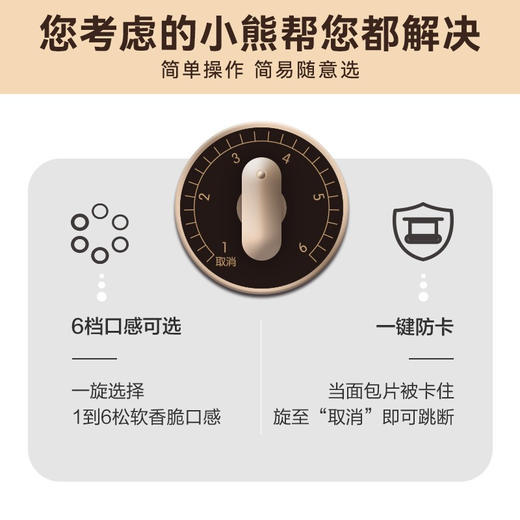 小熊 小型 多功能 烤面包机 吐司机 商品图5
