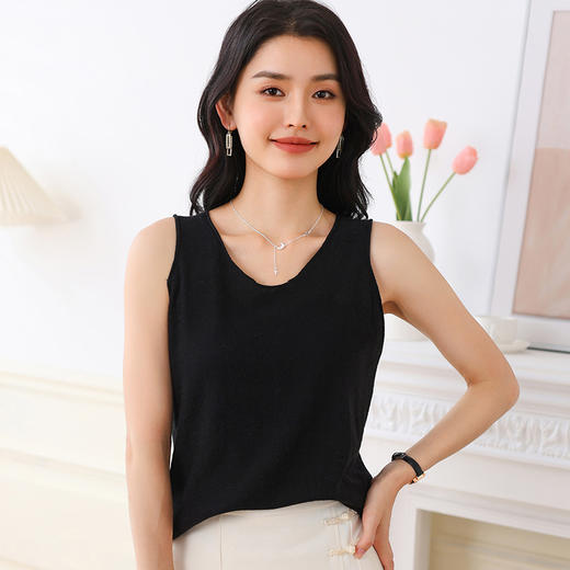 纤束马法式俏皮卷边吊带衫 YRT-733 商品图4