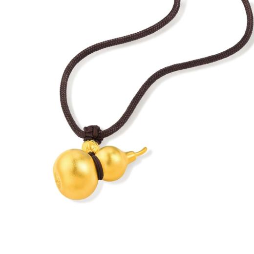 2楼周生生[东方古祖]足金古法黄金葫芦颈饰91199Z 商品图2